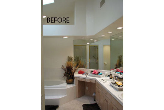 Scottsdale, AZ bathroom remodeling contractor. Upscale Master Bathroom remodel with before and after photos