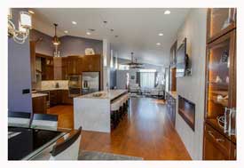 Ahwatukee AZ kitchen remodel with modern features and quartz counter-tops.