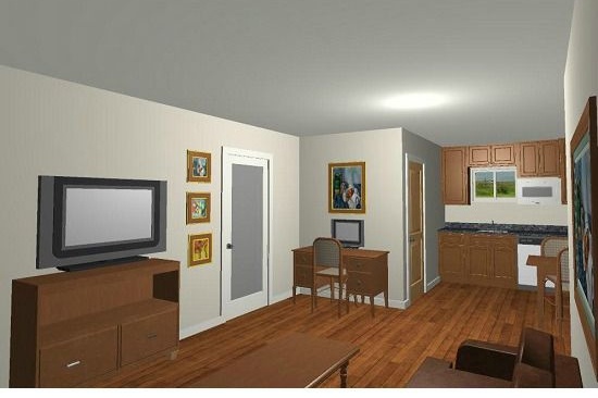 Phoenix, AZ Home Addition Contractor. With accessibility features for their mother-in-law. 3D computer renderings.