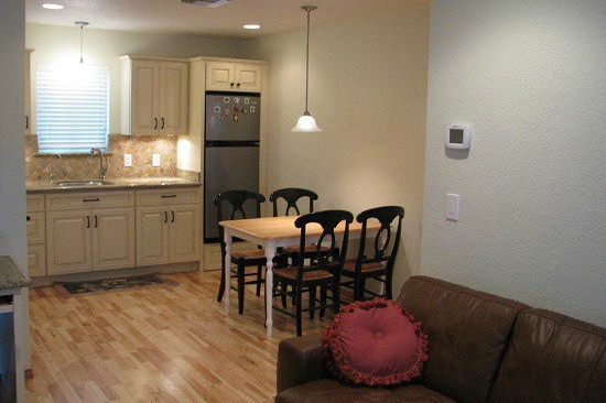 Gilbert, AZ home addition contractor. Home addition with a kitchenette and accessibility features.