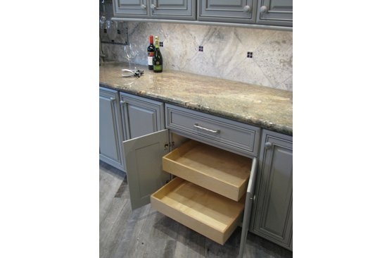 Scottsdale kitchen remodeling contractor featuring an open, modern kitchen, large functional island and chandelier.